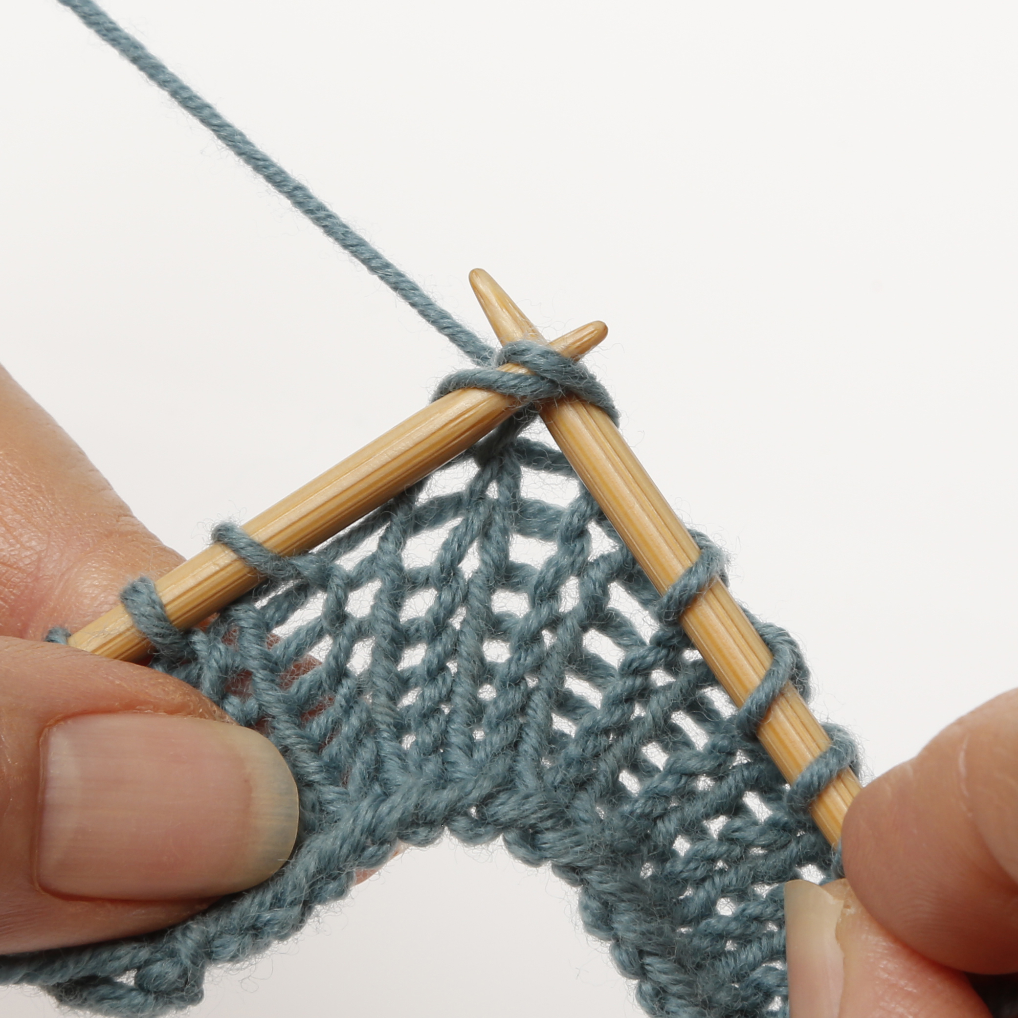 Knit 2 sts together
